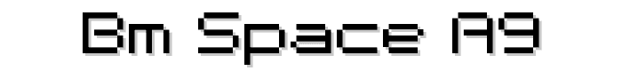 BM space A9 font